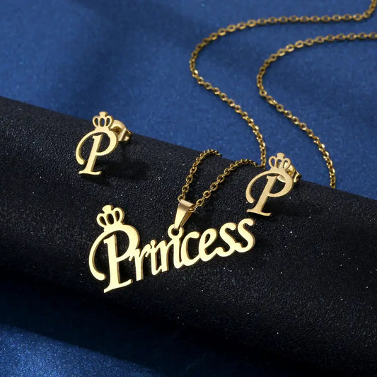 Bijoux transfrontaliers européens et américains Collier princesse Acier inoxydable